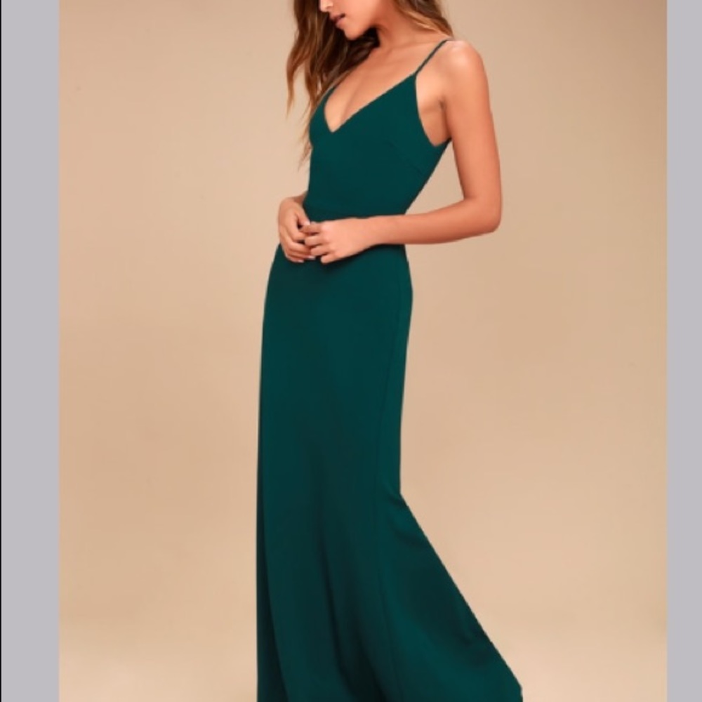 Lulu’s Infinite Glory Forest Maxi Dress